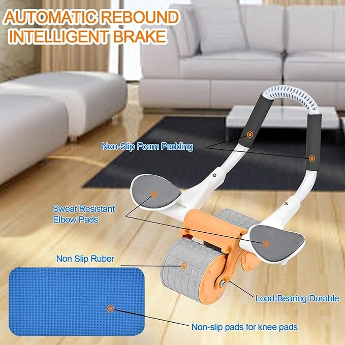 Automatic Rebound Abdominal Wheel Exercise Roller for Women Men