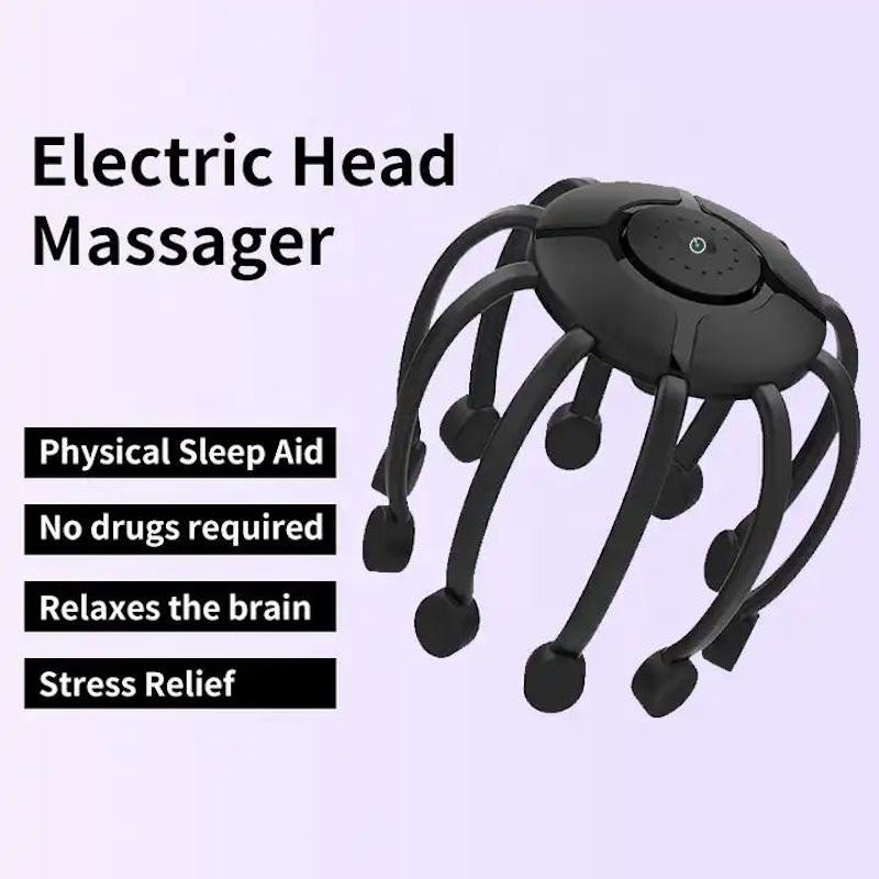 Electric Octopus Scalp Massager Multi-Vibration Therapy for Relaxation & Sleep - IKEA