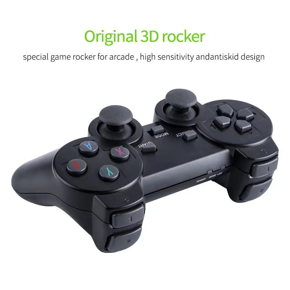 Video Game Console 2.4G Double Wireless Controller Game Stick 4K