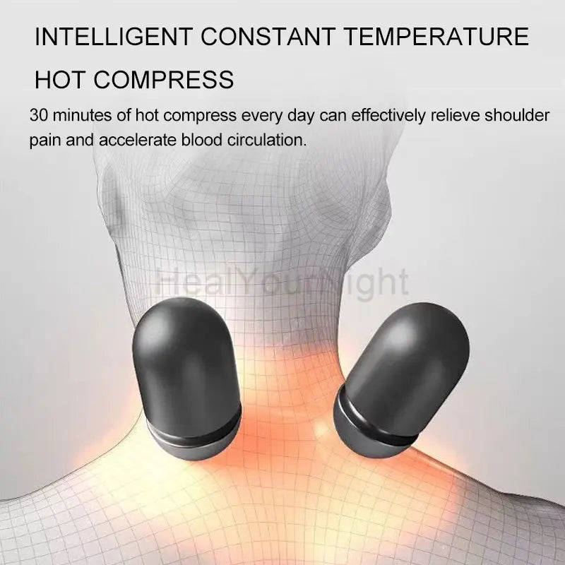 Electric Massager Cervical Pillow Hot Compress Vibration