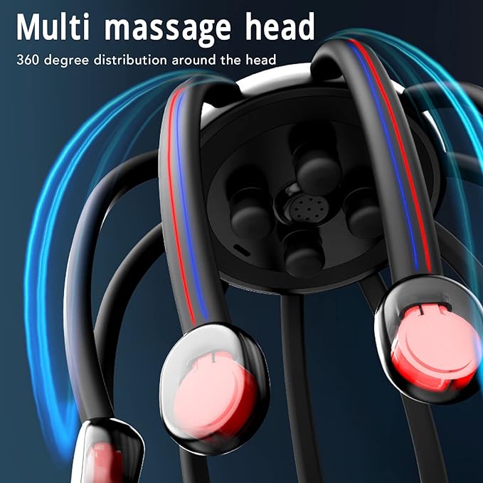 Electric Octopus Scalp Massager Multi-Vibration Therapy for Relaxation & Sleep - IKEA